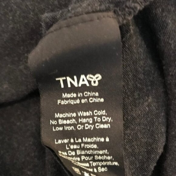 Aritzia TNA Charcoal Grey  T-shirt Dress Size XS - Picture 5 of 5